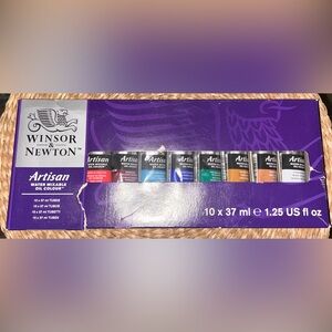 Winsor & Newton Artisan Water Mixable Oil Paint Set 10x37ml New Sealed